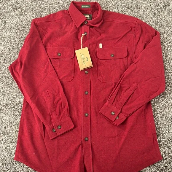 NWT Stillwater Supply Co men’s chamois shirt button up heavy work farm hunting - Picture 1 of 3